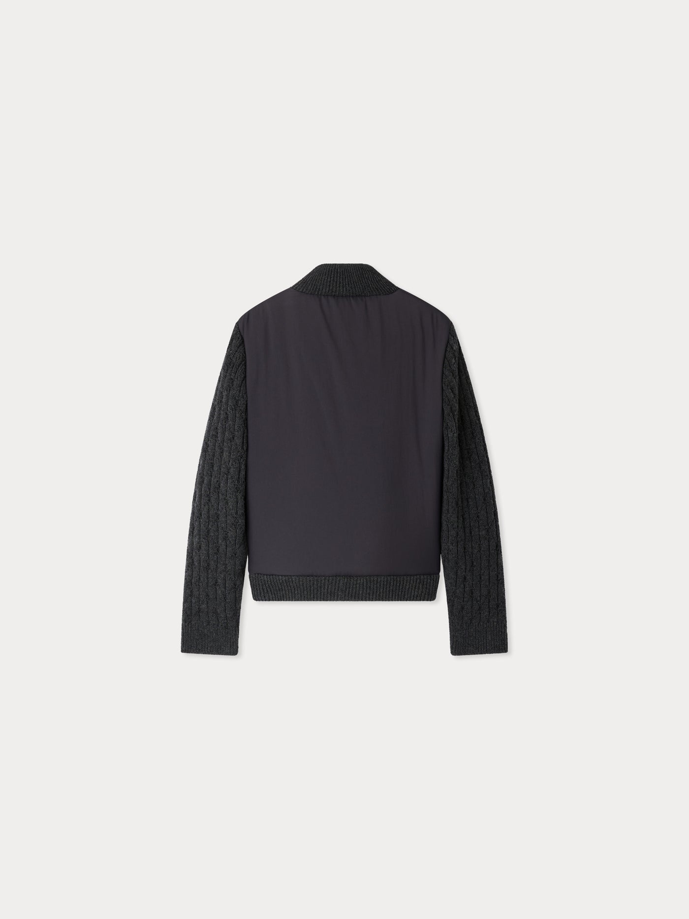Jarod black vest with collar