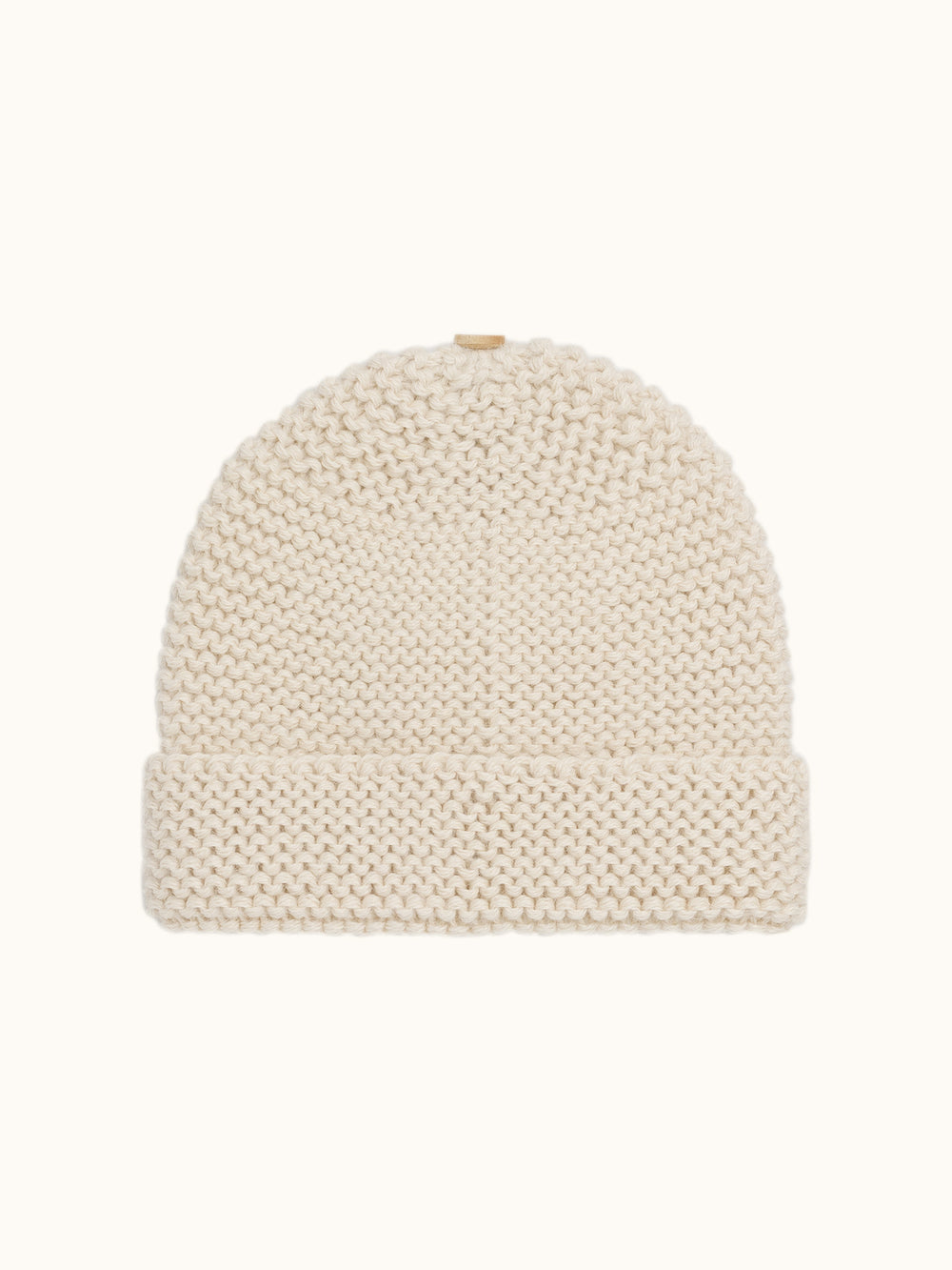 Baby beanie hat milk white